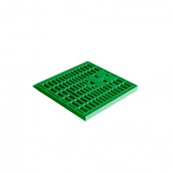 Grelha com Man�pulo Verde 40x40cm Dakota