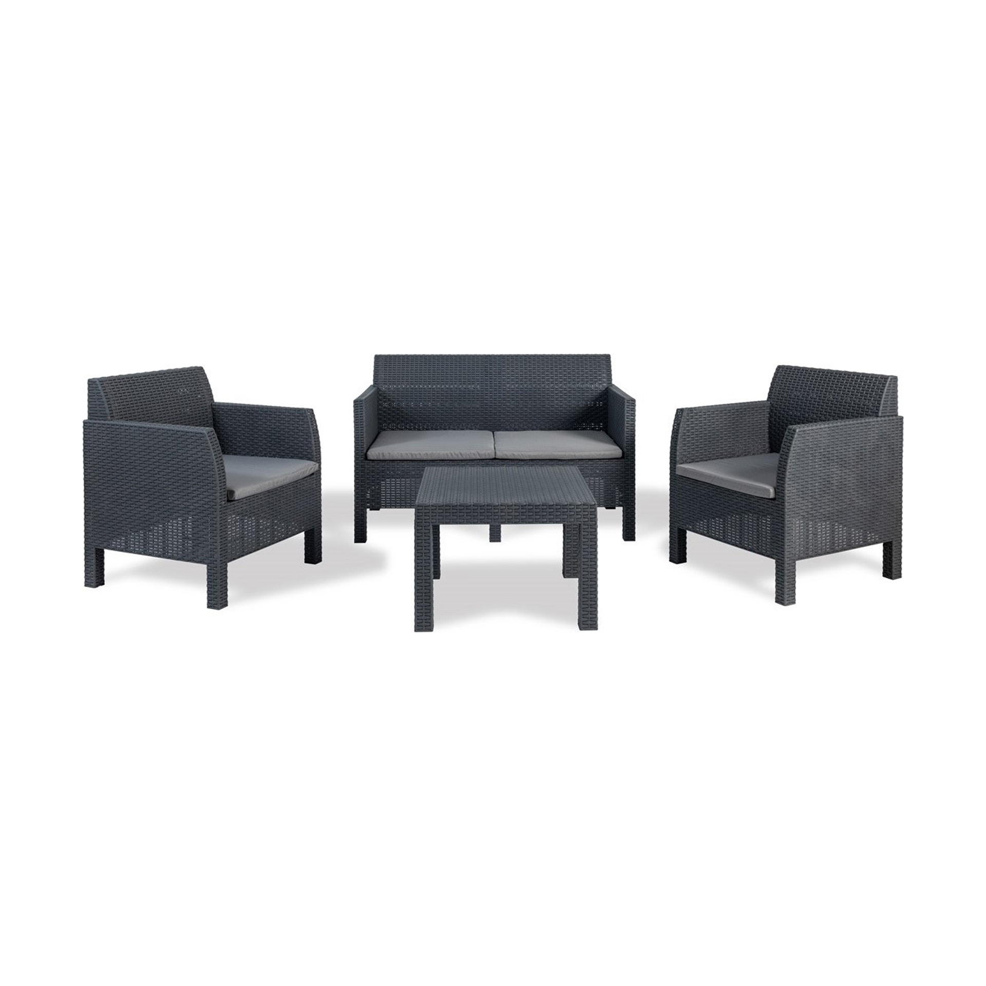 Conjunto de Jardim Mesa e 4 Lugares com Sofá Toomax