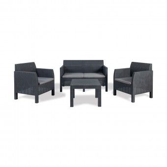 Conjunto de Jardim Mesa e 4 Lugares com Sof� Toomax