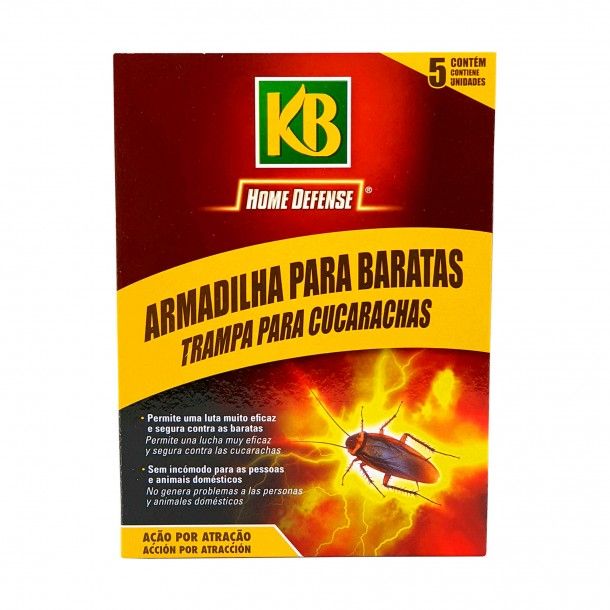 Anti Baratas Armadilha com Cola 5 Uni KB Anti Baratas Armadilha com Cola 5 Uni KB