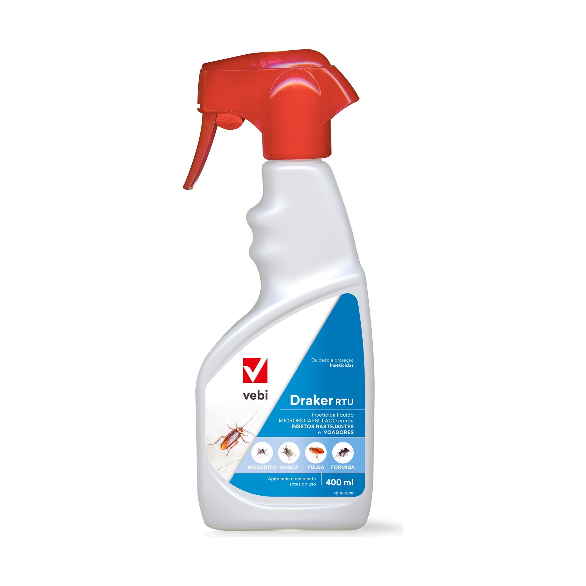 Inseticida Doméstico DraKer para Pulverizar 400ml Vebi