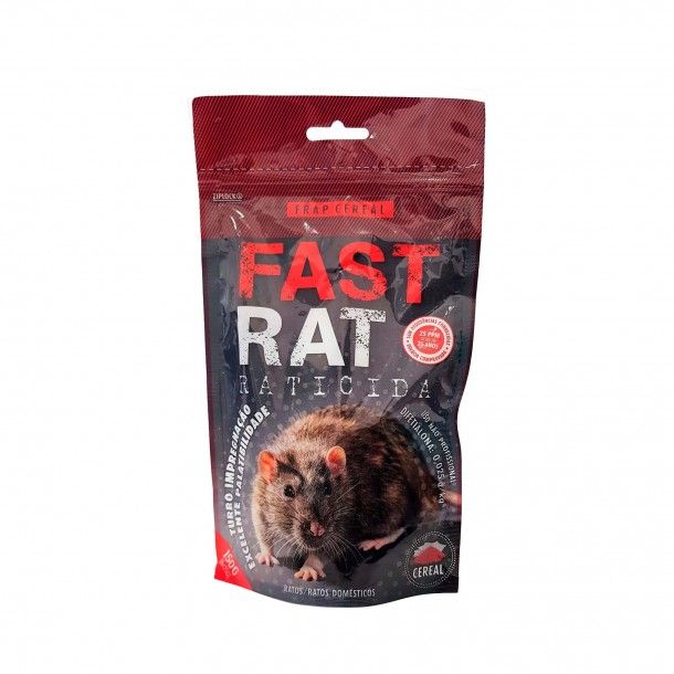 Raticida Fastrat Cereal Vermelho 150g Raticida Fastrat Cereal Vermelho 150g