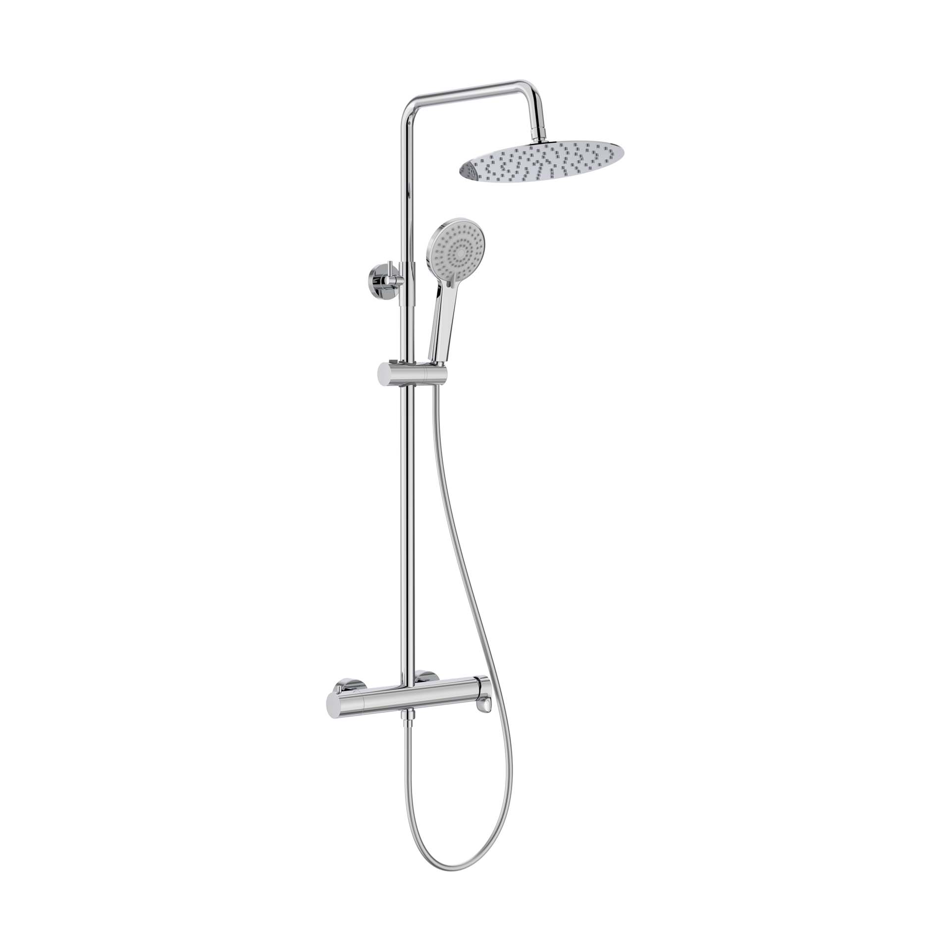 Coluna de Duche Vega Plus Round Cromada Roca