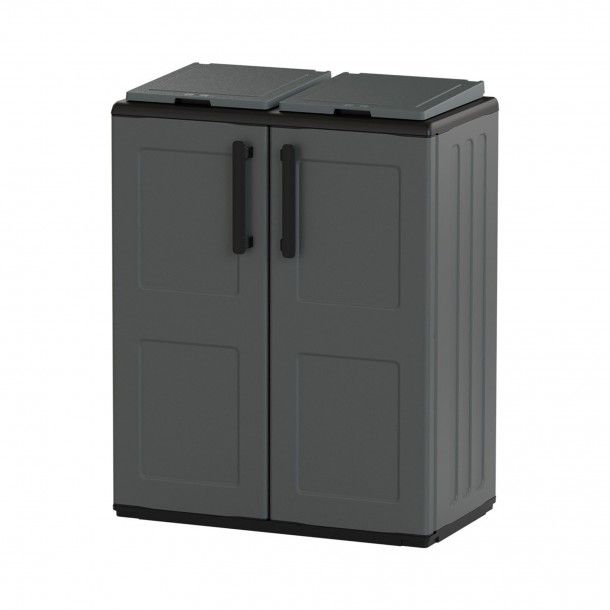 Armário para Lixo 68x37x84cm Cinza ArtPlast Mader Armário para Lixo 68x37x84cm Cinza ArtPlast Mader