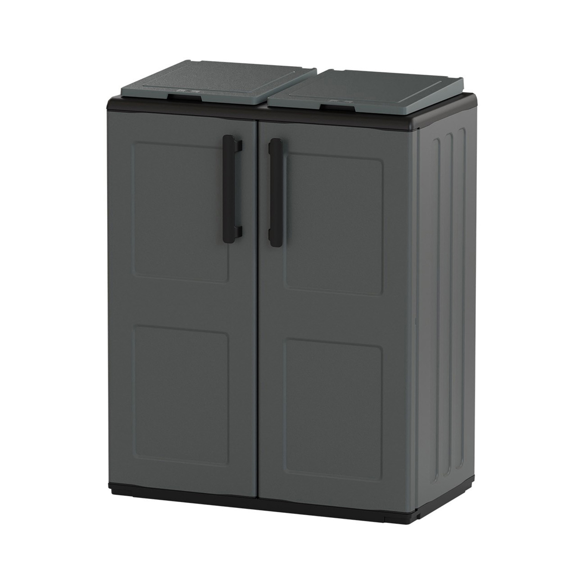 Armário para Lixo 68x37x84cm Cinza ArtPlast Mader