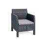 Conjunto de Jardim com Mesa e Sofá 5 Lugares Cinza Escuro Toomax Conjunto de Jardim com Mesa e Sofá 5 Lugares Cinza Escuro Toomax