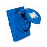 Ficha Industrial 2P+T Fêmea Inclinada IP44 16A 230V Azul Ficha Industrial 2P+T Fêmea Inclinada IP44 16A 230V Azul