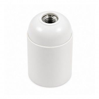 Casquilho para L�mpada Baquelite E27 Branco GSC