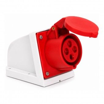 Ficha Industrial 3P+T F�mea IP44 16A 380V Vermelho