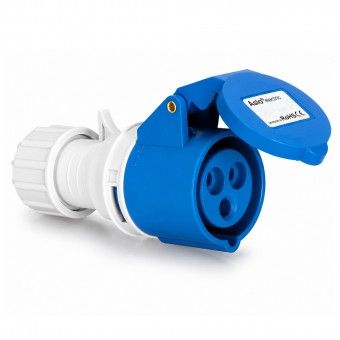 Ficha Industrial 2P+T F�mea IP44 16A 230V Azul