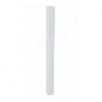 Poste Metálico para Rede Vedação 6x4x153cm Branco Poste Metálico para Rede Vedação 6x4x153cm Branco