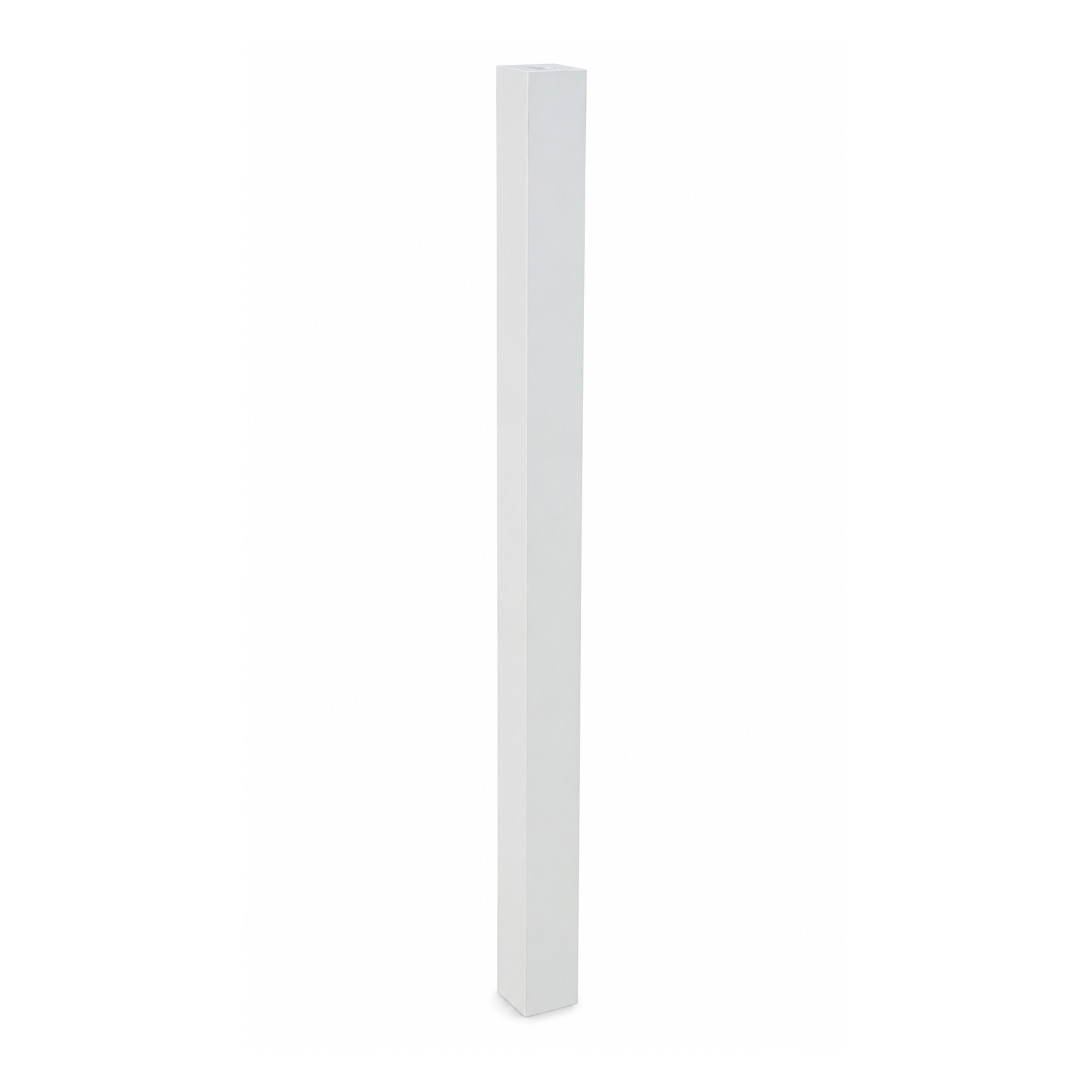 Poste Metálico para Rede Vedação 6x4x153cm Branco