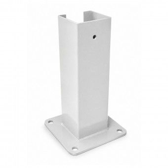 Base Met�lica para Poste 6x4cm Branco