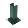 Base Metálica para Poste 6x4cm Verde Base Metálica para Poste 6x4cm Verde