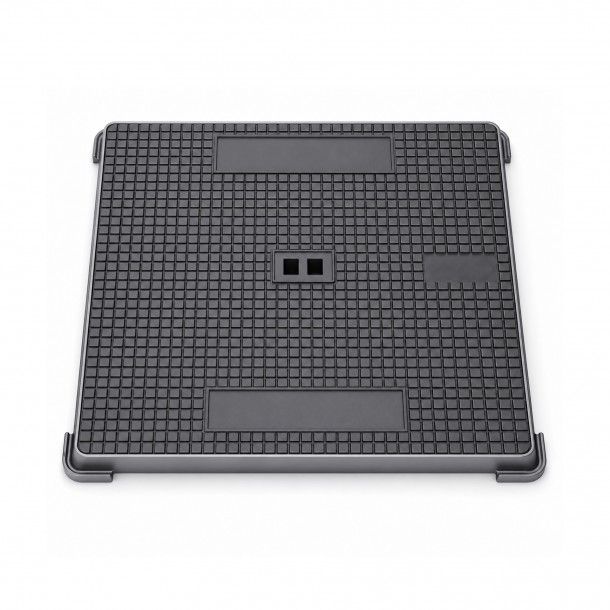 Tampa de Saneamento Rasa 60x60x3,5cm Ferro Fundido B125