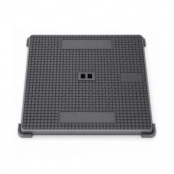 Tampa de Saneamento Rasa 50x50x3,5cm Ferro Fundido B125 Tampa de Saneamento Rasa 50x50x3,5cm Ferro Fundido B125