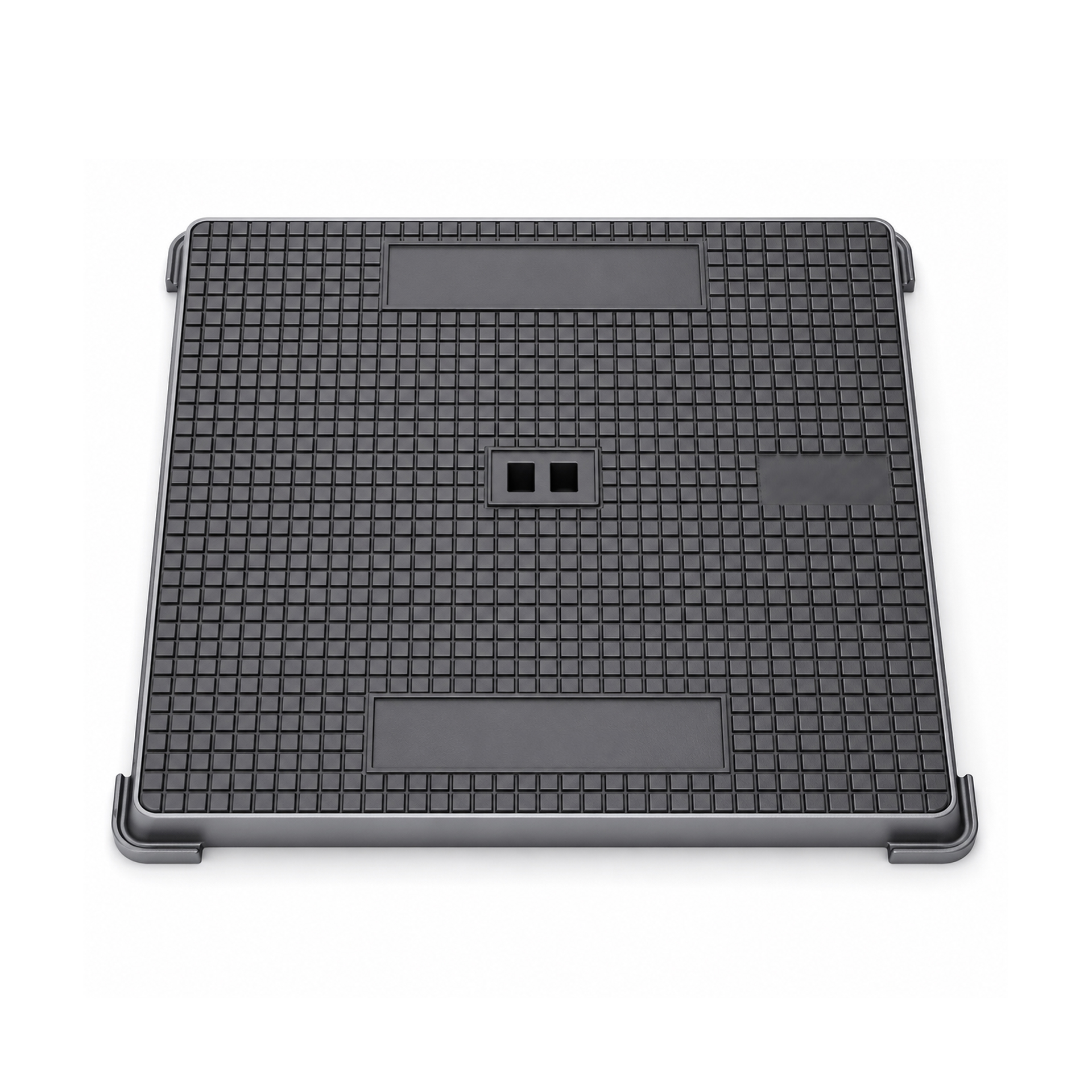Tampa de Saneamento Rasa 50x50x3,5cm Ferro Fundido B125