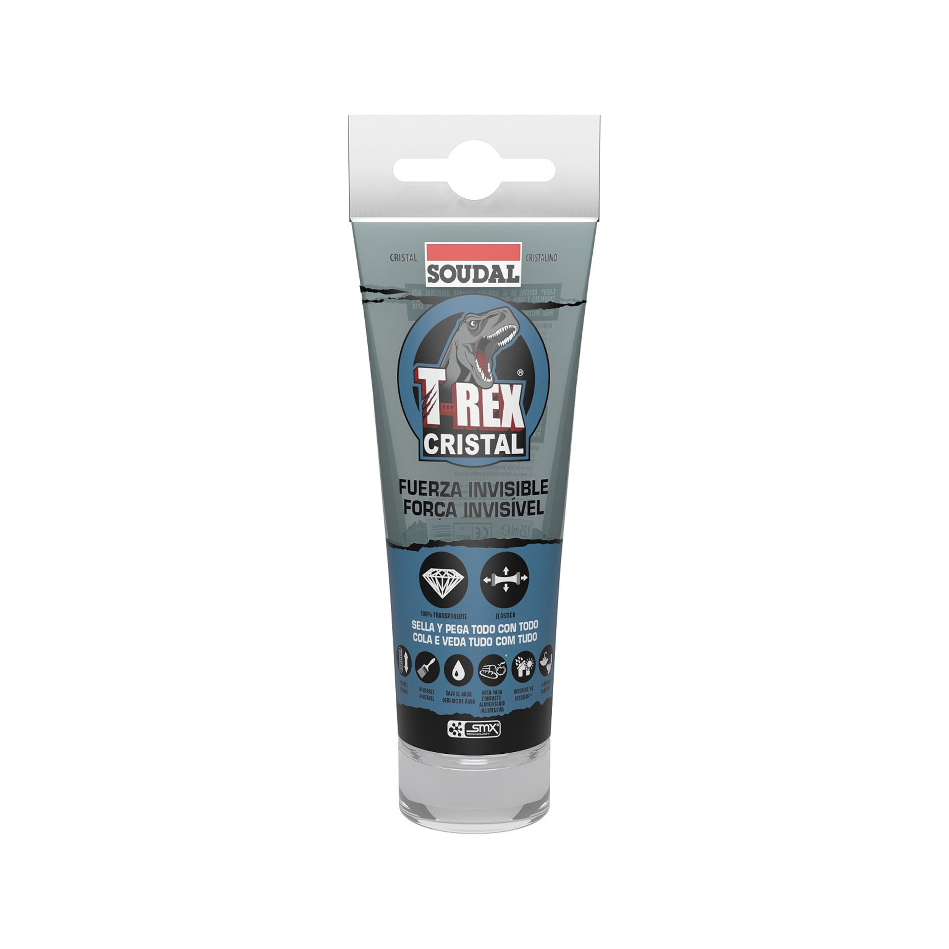 Cola e Veda SMX T-Rex Cristal 125ml Soudal