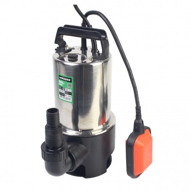 Bomba Submersível Águas Sujas 550W 10500l/h 7M Mader Bomba Submersível Águas Sujas 550W 10500l/h 7M Mader