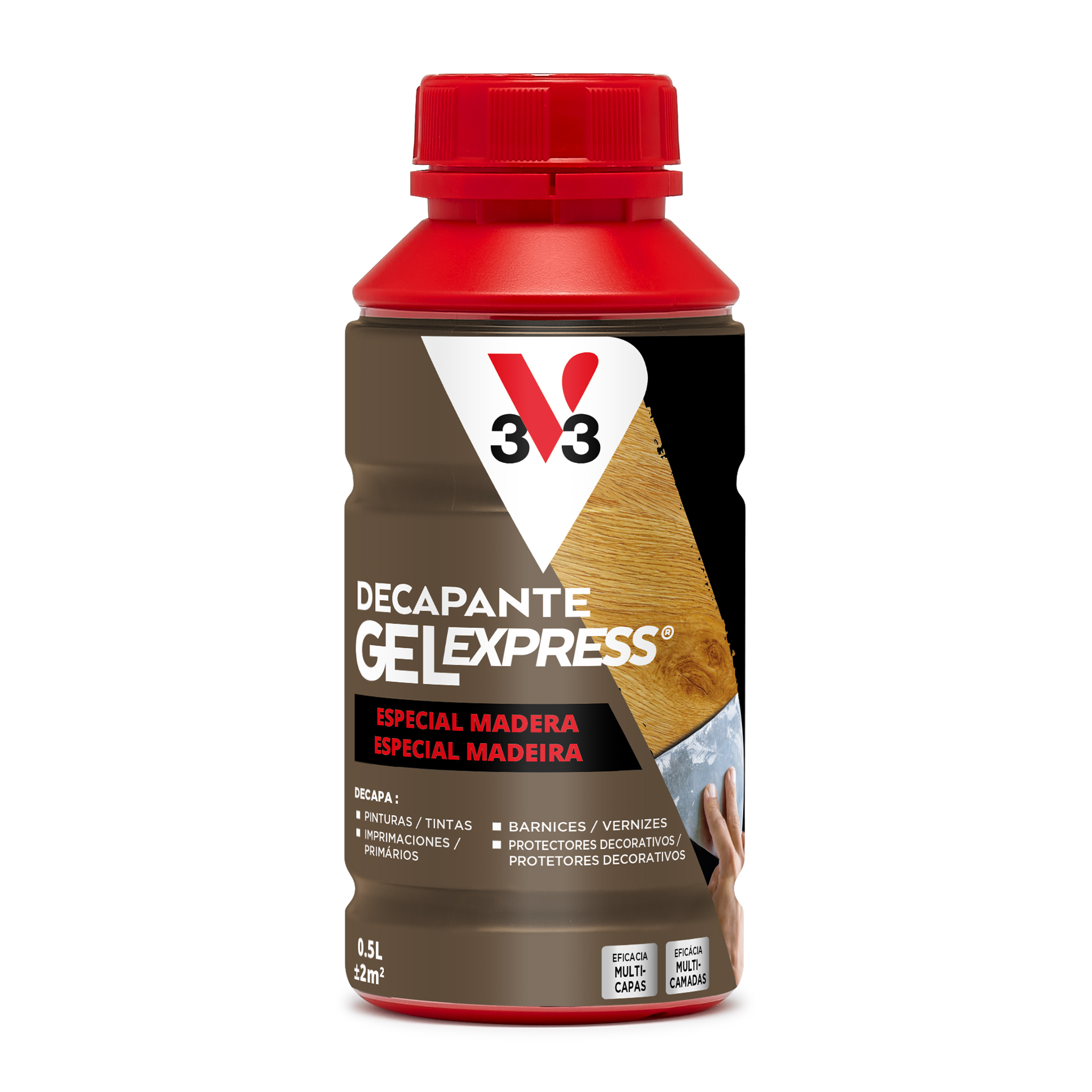 Decapante Gel Express Madeira Aquoso Incolor 0,50L V33