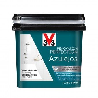 Esmalte para Cerâmica Acetinado Aquoso Branco 0,75L V33 Esmalte para Cerâmica Acetinado Aquoso Branco 0,75L V33