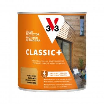 Protetor de Madeira Classic+ Acetinado Carvalho Claro 0,75L V33 Protetor de Madeira Classic+ Acetinado Carvalho Claro 0,75L V33