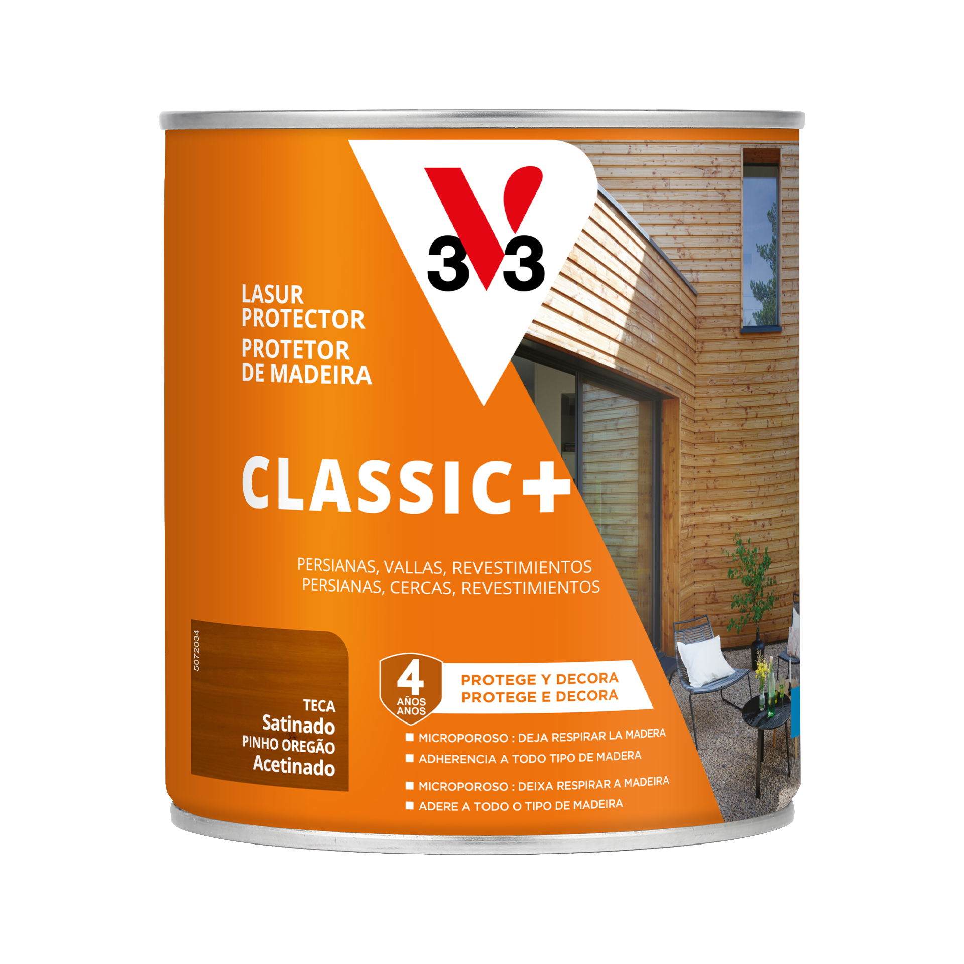 Protetor de Madeira Classic+ Acetinado Pinho Oregão 0,75L V33