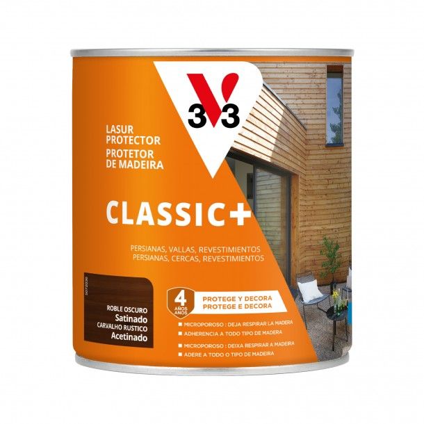 Protetor de Madeira Classic+ Acetinado Carvalho R�stico 0,75L V33