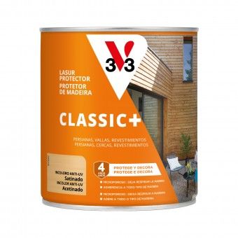 Protetor de Madeira Classic+ Acetinado Incolor 0,75L V33
