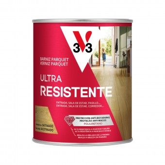 Verniz de Parquet Utra Resistente Acetinado Incolor 0,75L V33