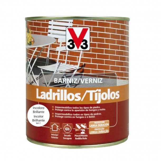 Verniz para Tijolos Incolor 0,75L V33 Verniz para Tijolos Incolor 0,75L V33