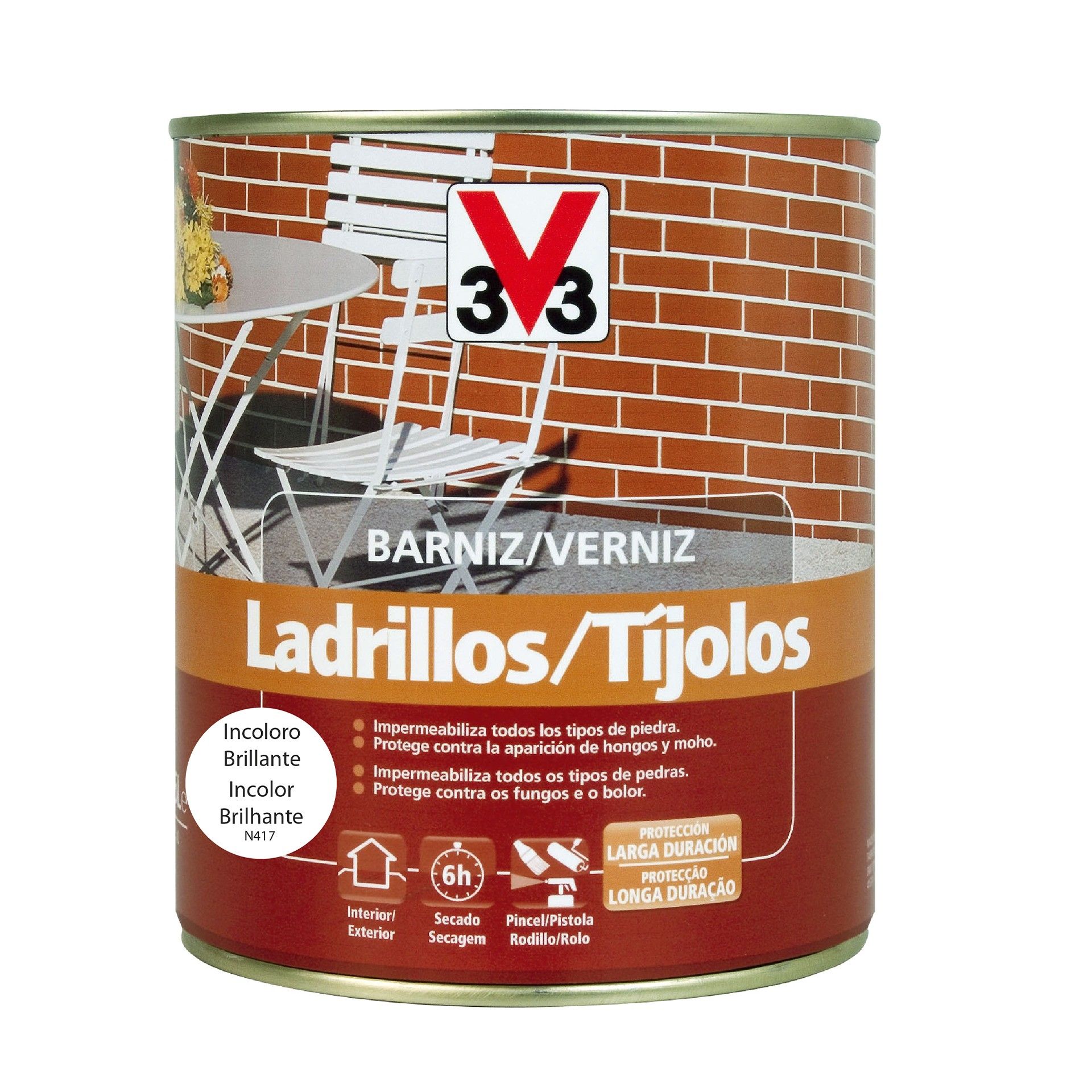 Verniz para Tijolos Incolor 0,75L V33