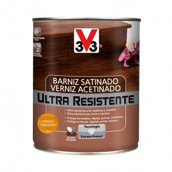 Verniz de Madeira Ultra Resistente Acetinado Cerejeira 0,75L V33