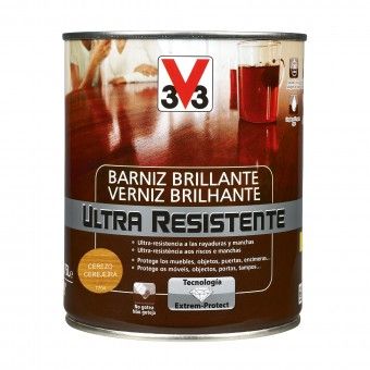 Verniz de Madeira Ultra Resistente Brilhante Cerejeira 0,75L V33