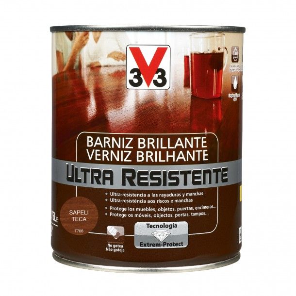 Verniz de Madeira Ultra Resistente Brilhante Teca 0,75L V33 Verniz de Madeira Ultra Resistente Brilhante Teca 0,75L V33
