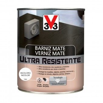 Verniz de Madeira Ultra Resistente Mate Incolor 0,75L V33