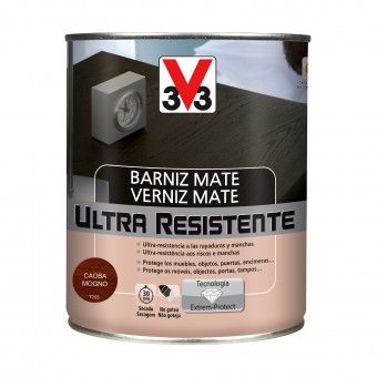 Verniz de Madeira Ultra Resistente Mate Mogno 0,75L V33 Verniz de Madeira Ultra Resistente Mate Mogno 0,75L V33