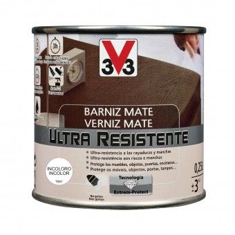 Verniz de Madeira Ultra Resistente Mate Incolor 0,25L V33