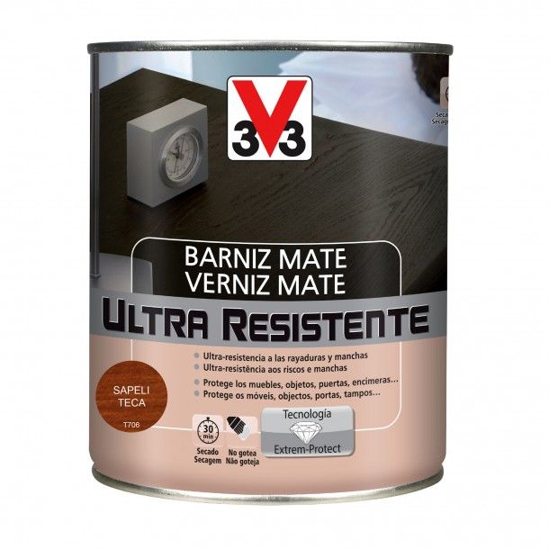 Verniz de Madeira Ultra Resistente Mate Teca 0,75L V33 Verniz de Madeira Ultra Resistente Mate Teca 0,75L V33