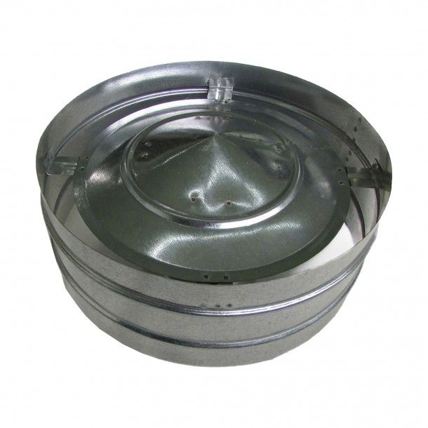 Chapéu Salamandra Duplo com Aba Inox Ø 80-130mm Chapéu Salamandra Duplo com Aba Inox Ø 80-130mm
