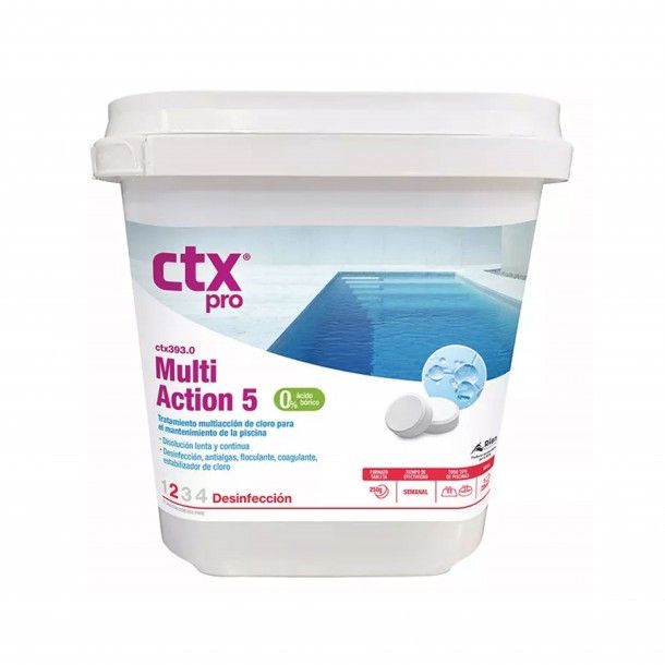 Cloro Tratamento Multi-Ação Piscina CTX-393 5Kg Cloro Tratamento Multi-Ação Piscina CTX-393 5Kg