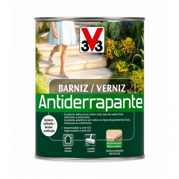 Verniz Antiderrapante Pavimento Acetinado Incolor 2,50L V33 Verniz Antiderrapante Pavimento Acetinado Incolor 2,50L V33