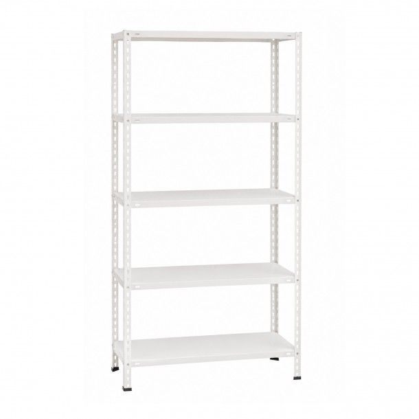 Estante de 5 Prateleiras 1700x750x300mm Met�lica Branca