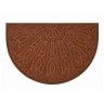 Tapete de Entrada 1/2 Lua Borracha Castanho 40x60cm Tapete de Entrada 1/2 Lua Borracha Castanho 40x60cm
