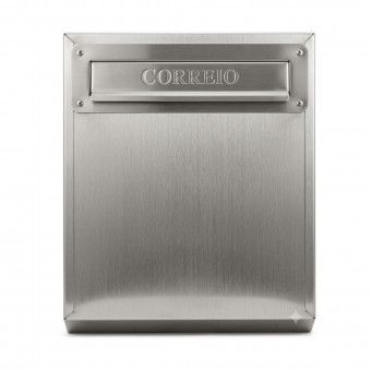 Caixa de Correio Inox 310x360x100mm com Porta Atr�s