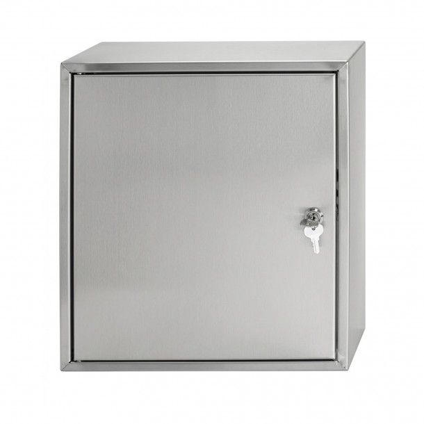 Caixa de Correio Inox 310x360x100mm com Porta Atrás Caixa de Correio Inox 310x360x100mm com Porta Atrás