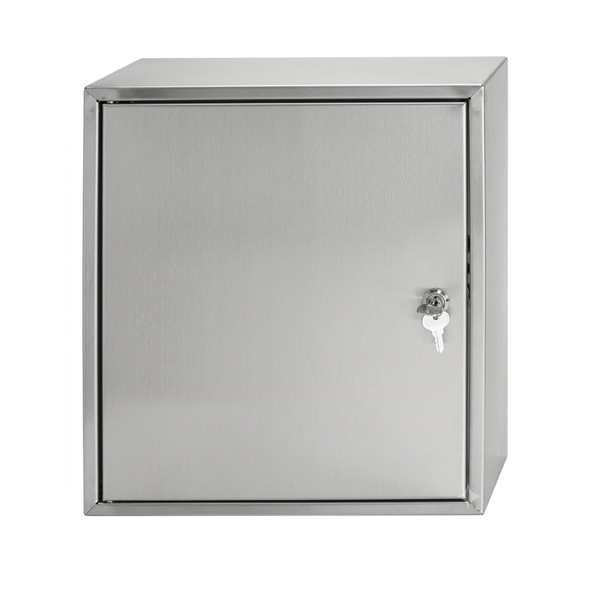 Caixa de Correio Inox 310x360x100mm com Porta Atrás