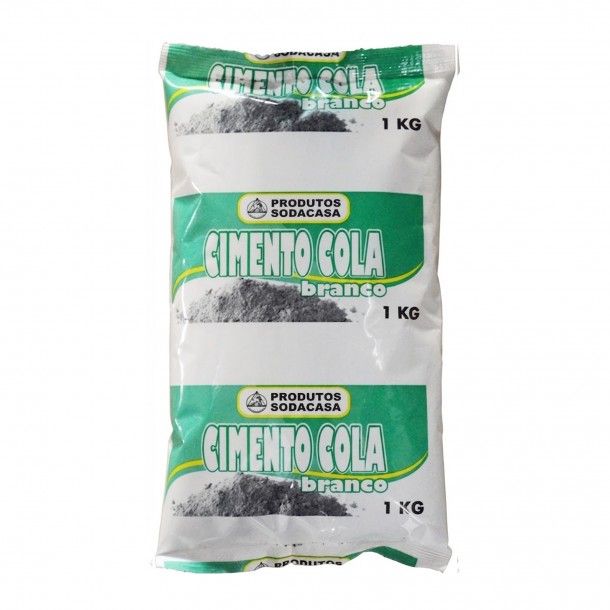 Cimento Cola Básico Branco 1Kg Sodacasa Cimento Cola Básico Branco 1Kg Sodacasa