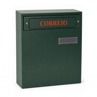 Caixa de Correio Verde 300x145mm com Porta Atrás Caixa de Correio Verde 300x145mm com Porta Atrás
