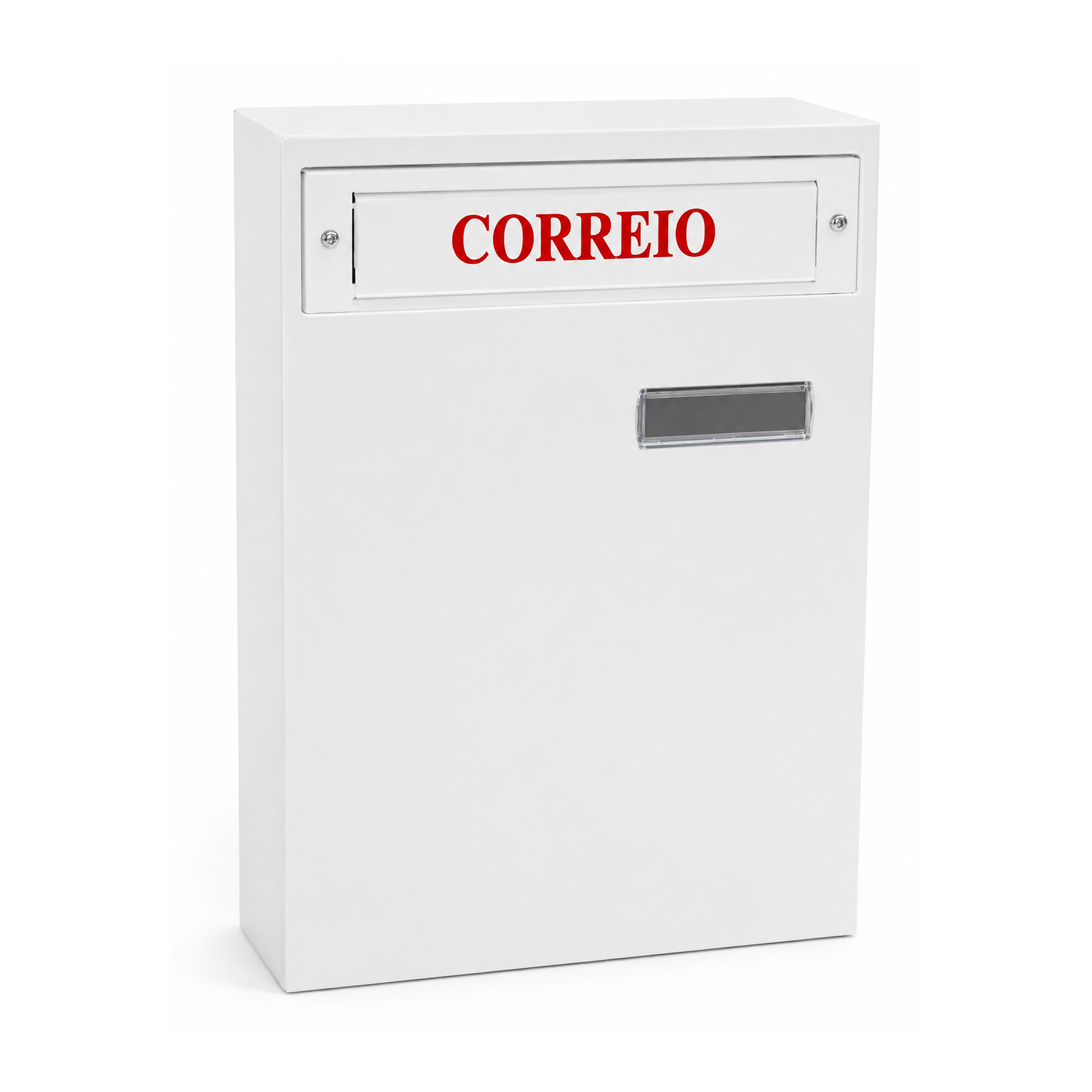 Caixa de Correio Branca 300x145mm com Porta Atrás